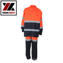 Long Sleeve Hi Vis Workwear Fire Retardant Shirts And Pants